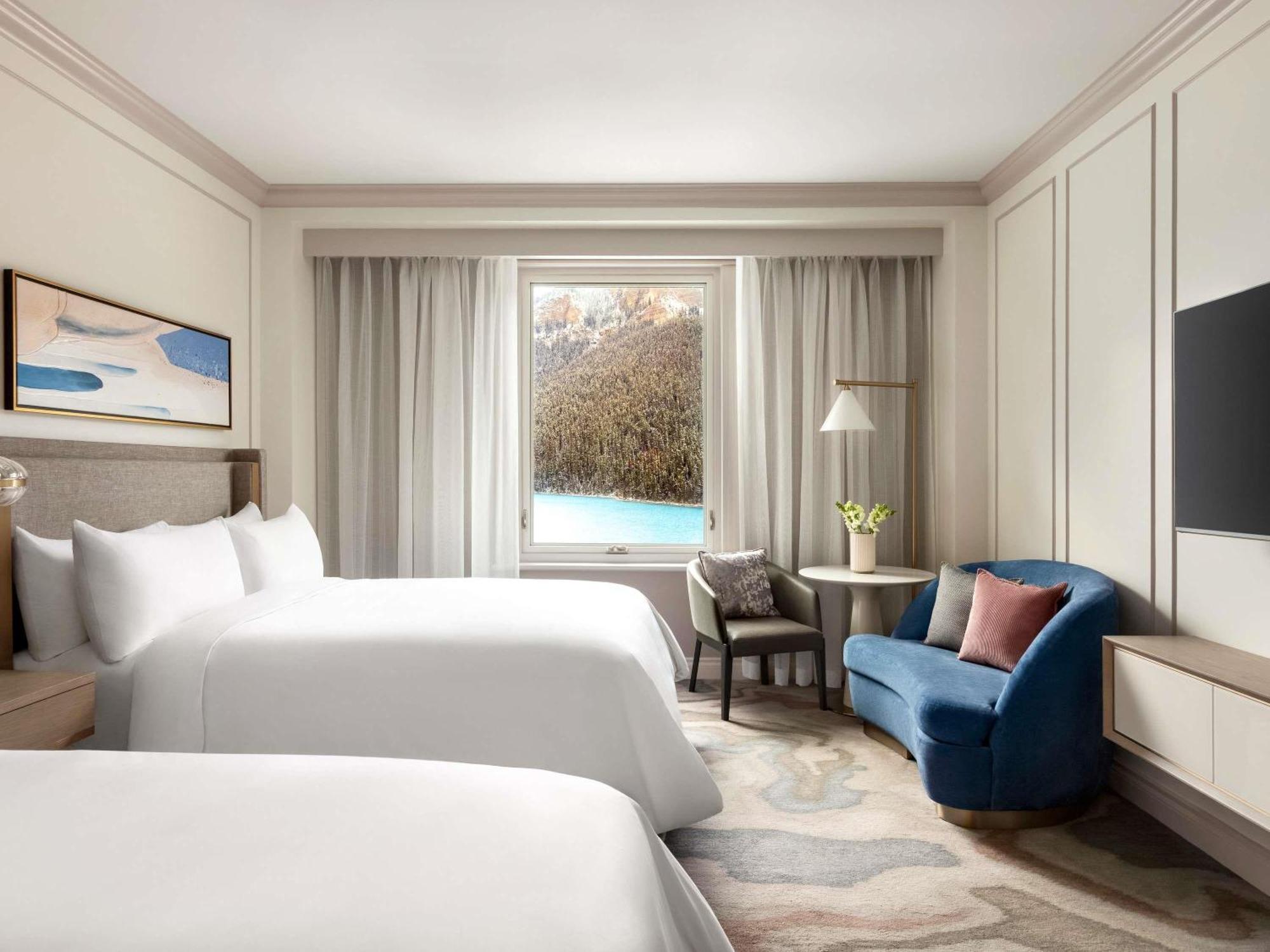 Fairmont Zimmer mit 2 Queensize-Betten und Seeblick